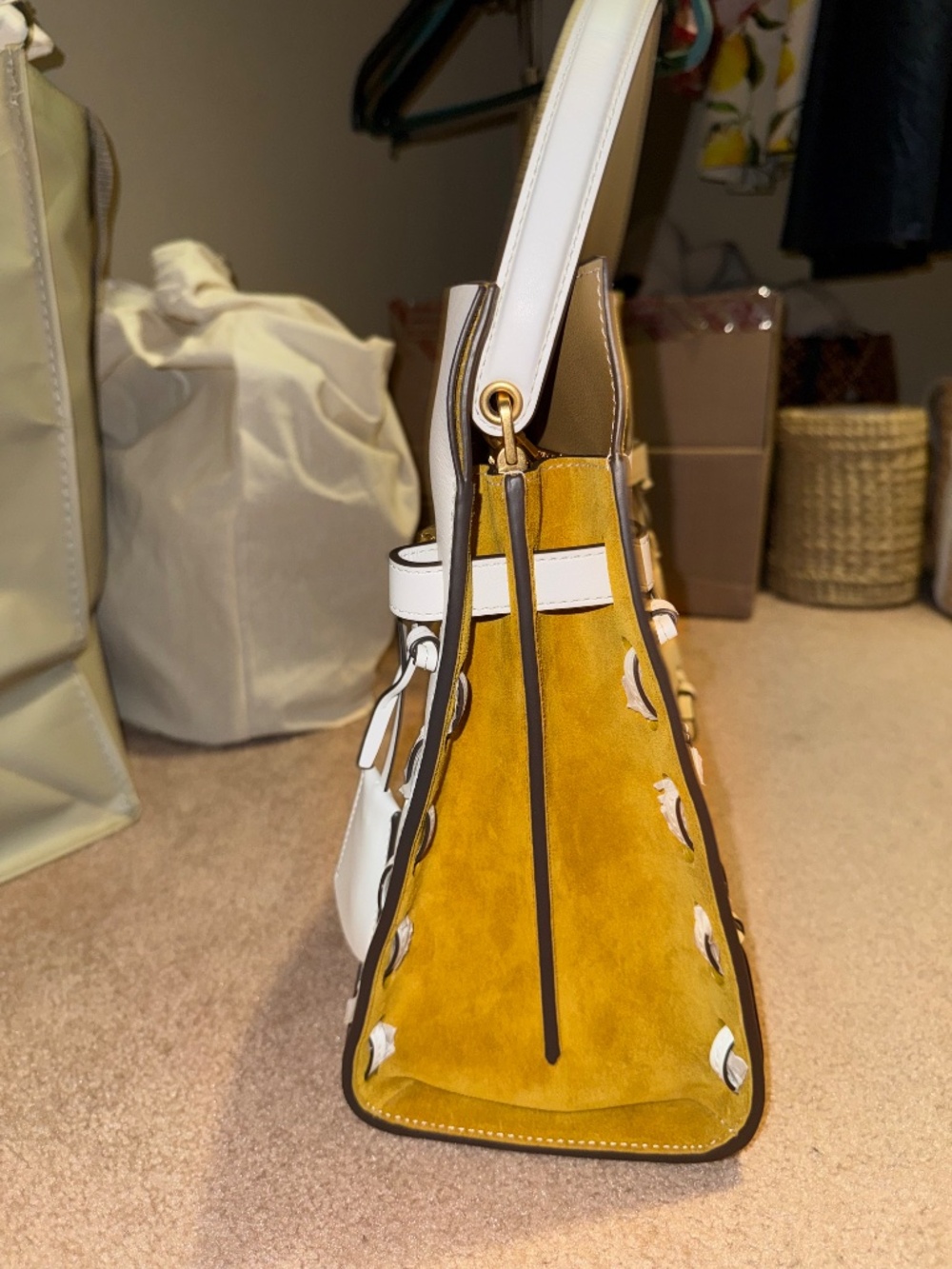 Tory Burch NWT Large Lee Radziwill Cut-Out double bag - Picture 4 of 7